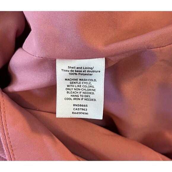 Rachel Parcell Pink High Waisted Wide Leg Suit Pants Dress Back Pockets - Picture 5 of 9